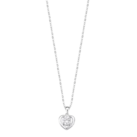 Collar Lotus Silver Corazón LP3092-1/1