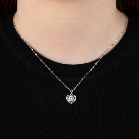 Collar Lotus Silver Corazón LP3092-1/1