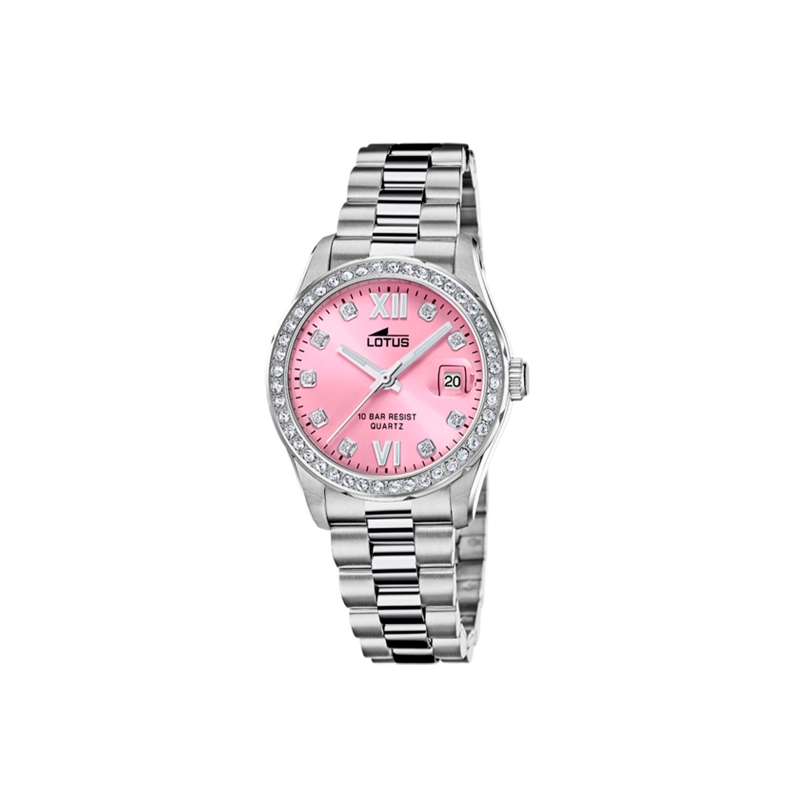 Reloj Lotus mujer Bliss esfera fucsia y circonitas 18933/6