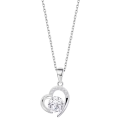 Collar Lotus Silver Corazón LP3106-1/1