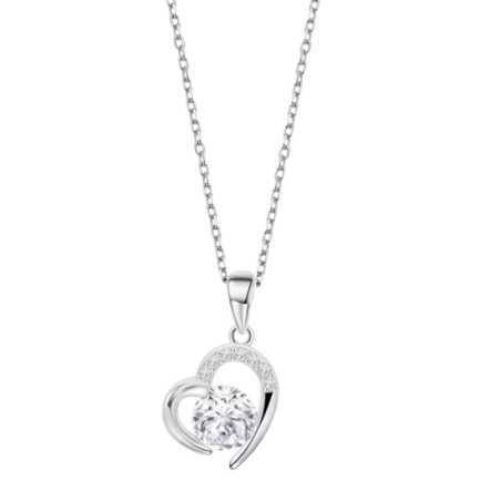 Collar Lotus Silver Corazón LP3106-1/1