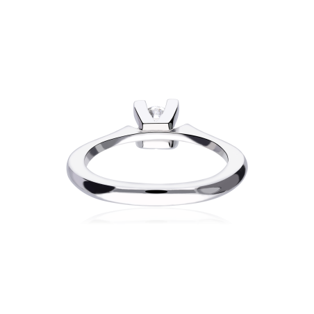 Anillo "Rávena" Oro Blanco 18k y diamante 0.31 cts