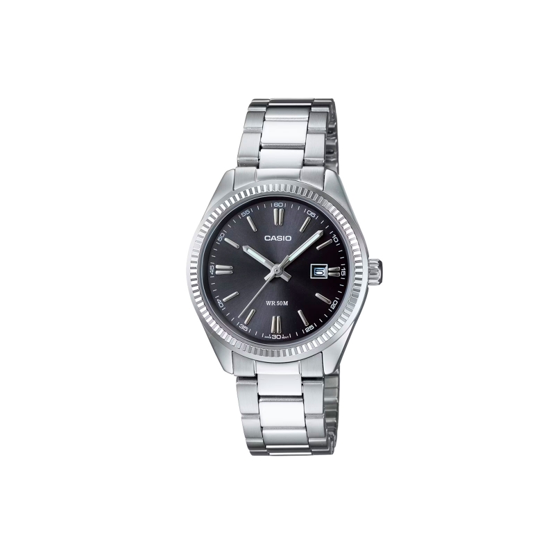 Reloj Casio acero mujer esfera negra LTP-1302PD-1A1V