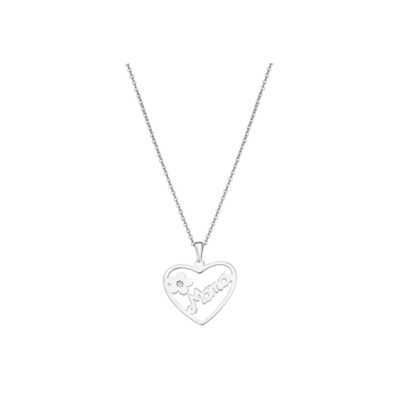 Collar Lotus Silver Mamá Corazón LP3231-1/1