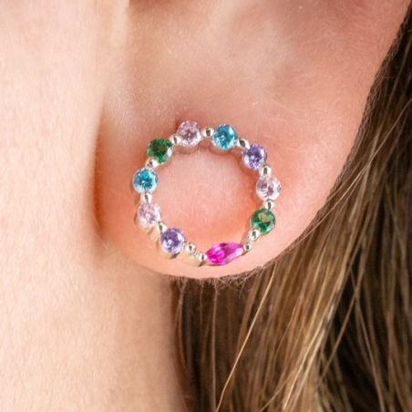 Pendientes Lotus Silver Multicolor LP3246-4/1