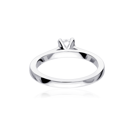 ANILLO "PIAMONTE" ORO BLANCO 18K Y DIAMANTE 0.50 CTS