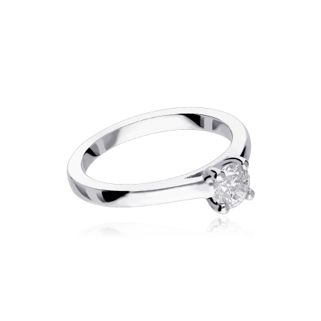 ANILLO "PIAMONTE" ORO BLANCO 18K Y DIAMANTE 0.50 CTS