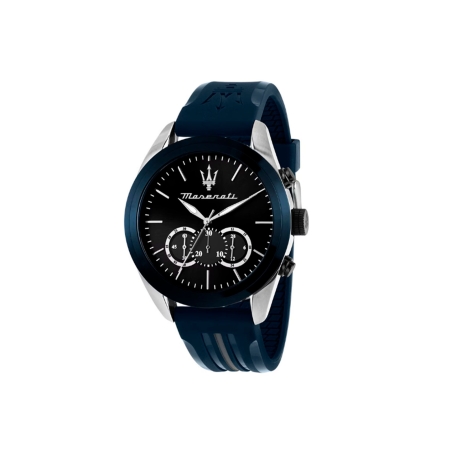 Reloj Maserati hombre Traguardo de poliuretano con correa azul R8871612046