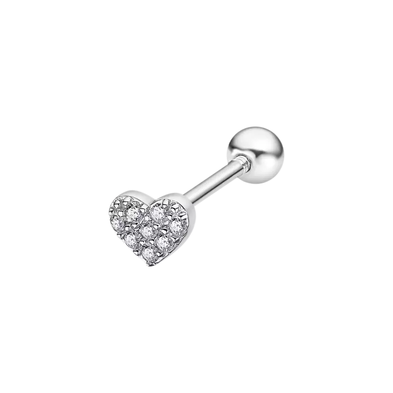 Pendiente Lotus Silver Piercing Corazón LP3367-9/1