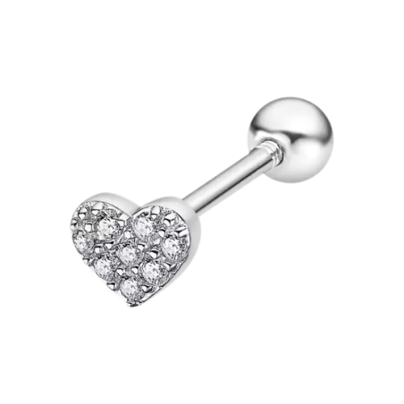 Pendiente Lotus Silver Piercing Corazón LP3367-9/1