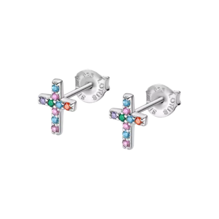 Pendientes Lotus Silver ItGirl Cruz LP3450-4/1