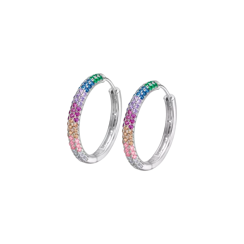 Pendientes Lotus Silver ItGirl Aros Multicolor LP3484-4/2