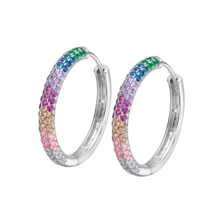 Pendientes Lotus Silver ItGirl Aros Multicolor LP3484-4/2