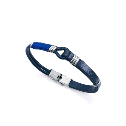 Pulsera Viceroy hombre piel azul acero 14117P01013