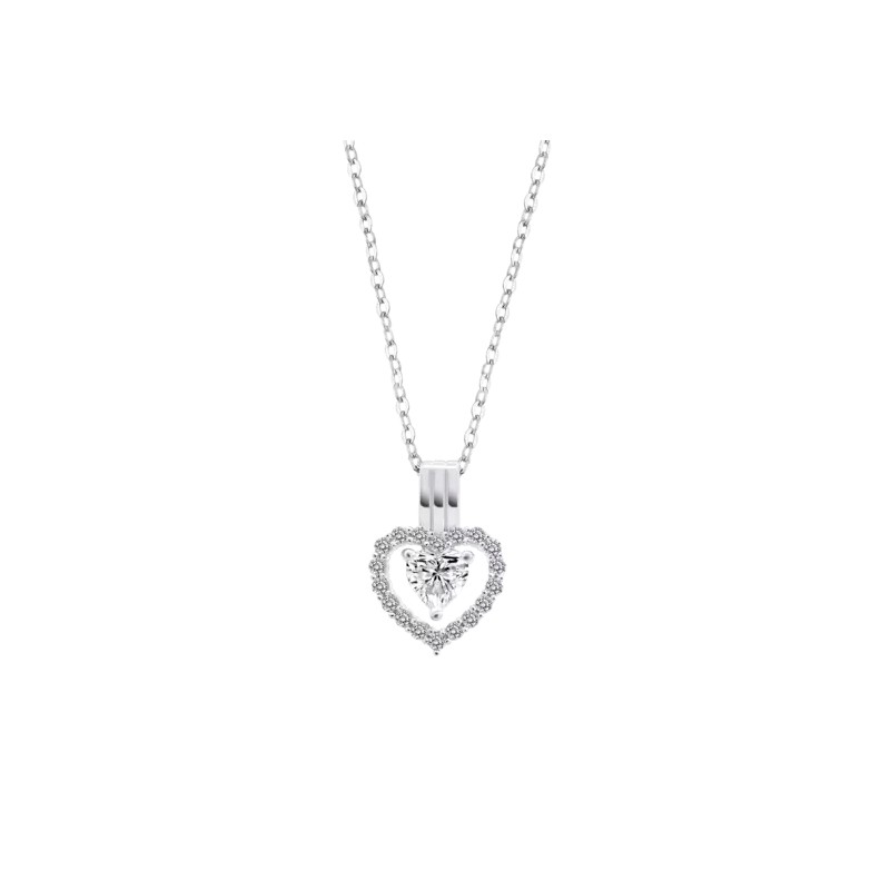 Collar Lotus Silver Corazón LP3555-1/1