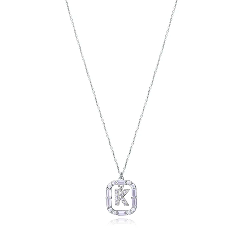 Collana Viceroy Mod.80008 C01000 - Acciaio, Argento, Lunghezza 80 Cm, Ciondolo 58 Mm, Da Donna