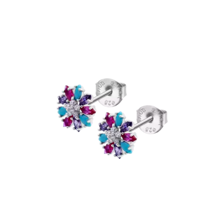 Pendientes Lotus Silver Sinfos Flor LP3560-4/2