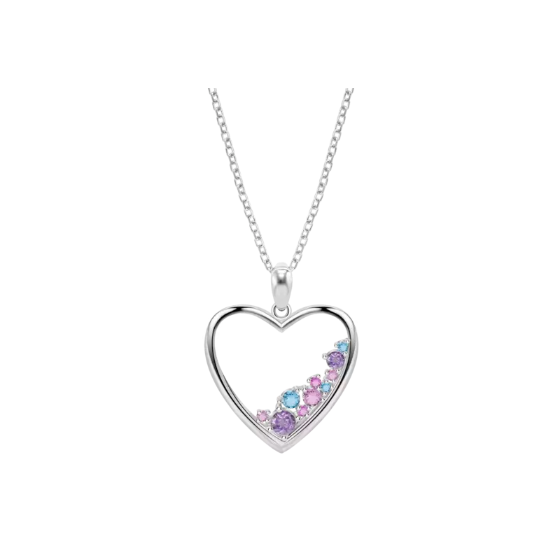 Collar Lotus Silver Corazón LP3720-1/1
