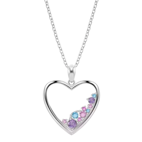 Collar Lotus Silver Corazón LP3720-1/1