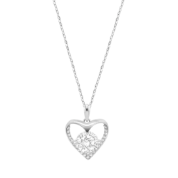 Collar Lotus Silver Corazón LP3752-1/1