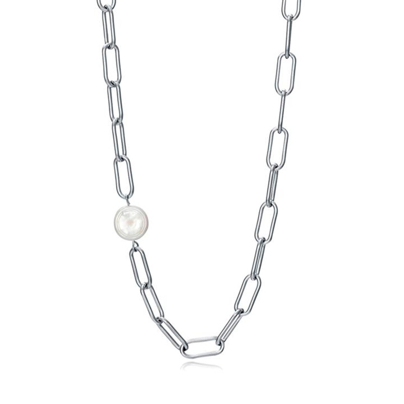 Collar Viceroy acero y perla 1317C1000