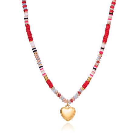 Collar Viceroy Corazón rojo 14002C09019