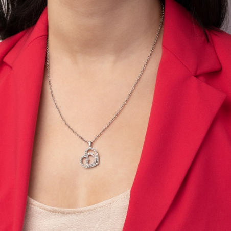 Collar Lotus Style Woman's Heart LS1943-1/2