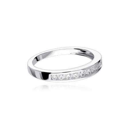 Anillo "Lis" 10 Diamantes 0.20cts. Oro Blanco