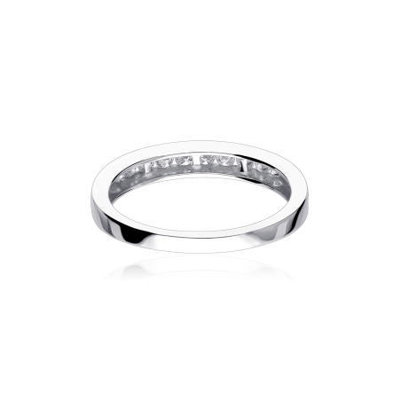 Anillo "Lis" 10 Diamantes 0.20cts. Oro Blanco