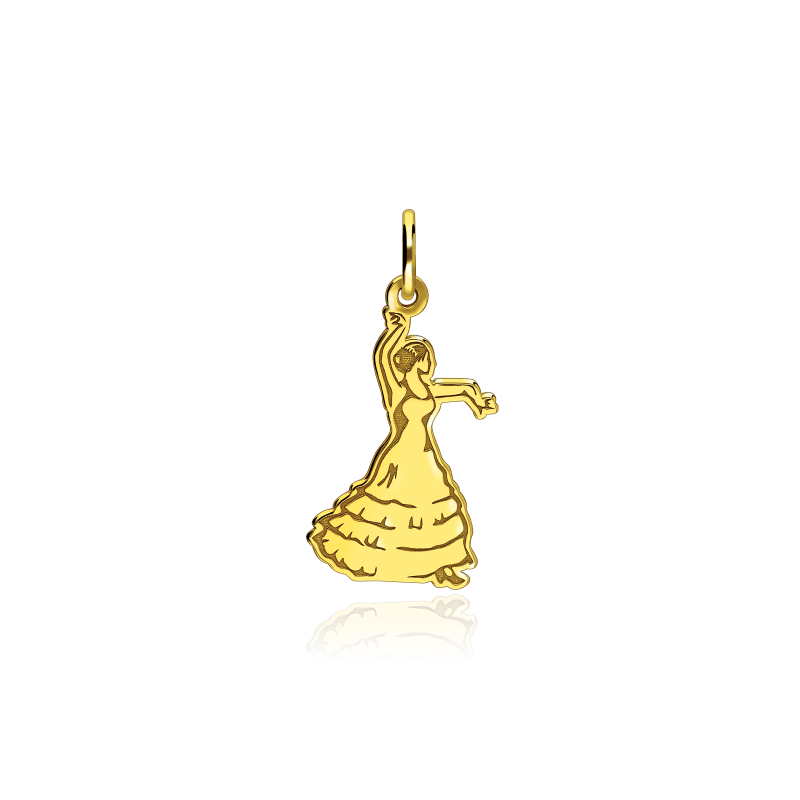 Colgante Oro 18k "Flamenca"