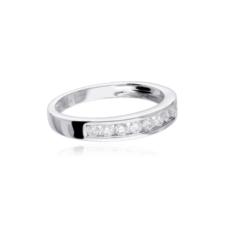 Anillo "Lis" 0.36 cts.  Oro Blanco y Diamantes