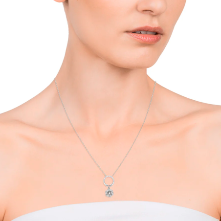 Collar Viceroy Flor y circonita 85021C000-38
