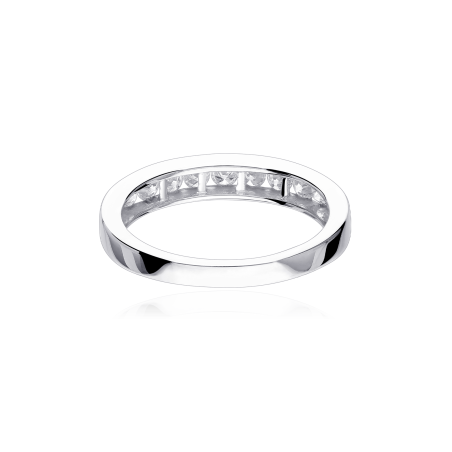 Anillo "Lis" 0.50 cts. Oro Blanco y Diamantes