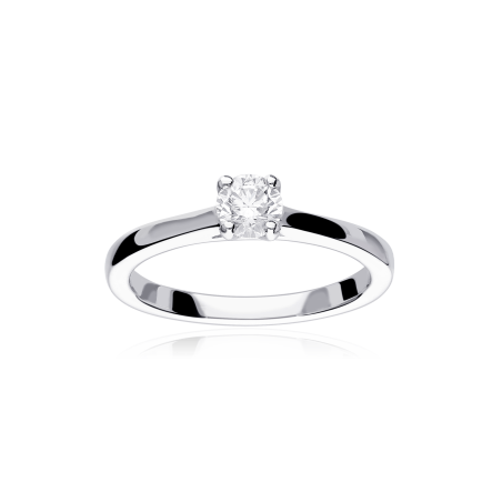 Anillo Oro Blanco y diamante 0.40cts "Iris"