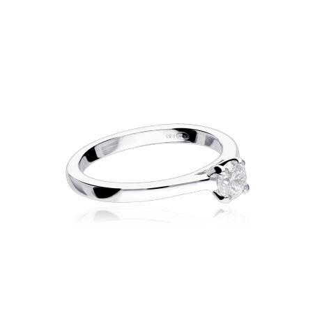 Anillo Oro Blanco y diamante 0.40cts "Iris"