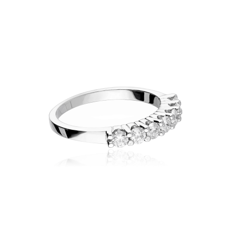 ANILLO "VERNAZZA" ORO BLANCO 18K Y DIAMANTES 0.50 CTS