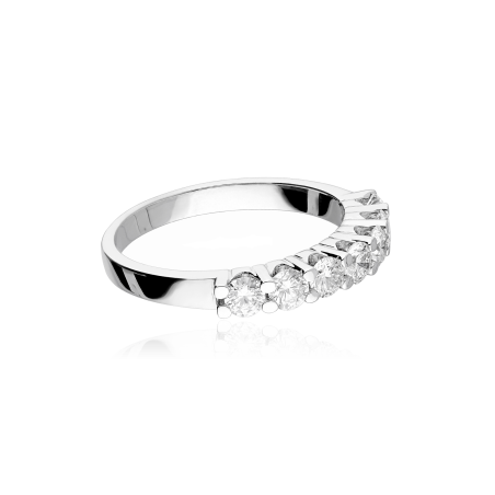 ANILLO "VERNAZZA" ORO BLANCO 18K Y DIAMANTES 0.75 CTS