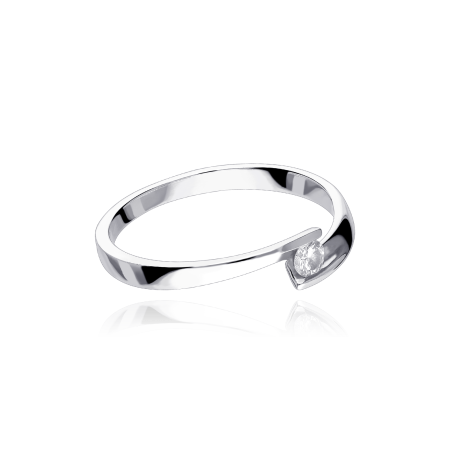 Anillo "Montesilvano" Oro 18k y Diamante 0.10 cts