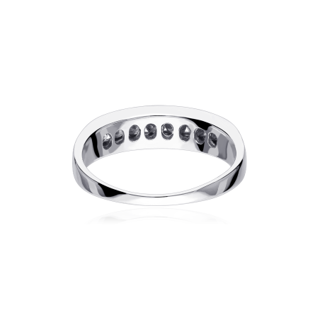 Anillo "Willa" Oro Blanco y Diamantes 0,50cts.