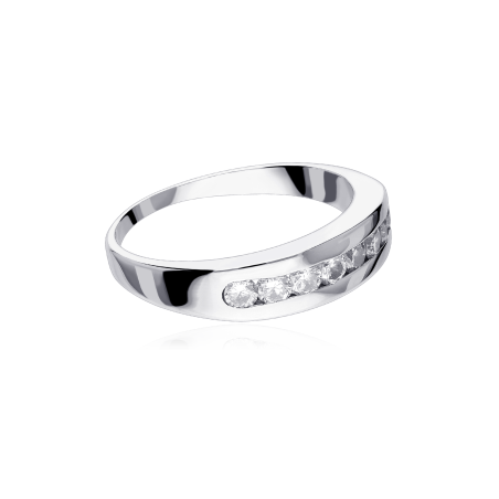 Anillo "Willa" Oro Blanco y Diamantes 0,50cts.