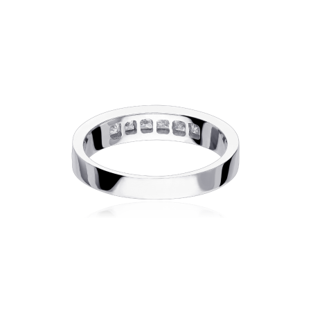 Anillo "Pordenone" Oro Blanco 18k y Diamantes 0.32 cts