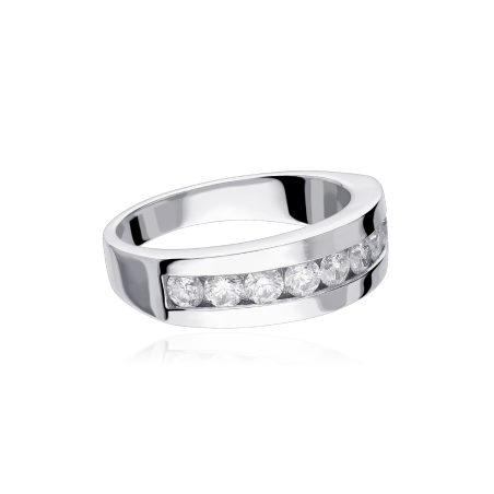 Anillo "Muse" 1,01cts. Oro Blanco y Diamantes