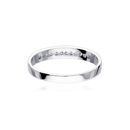Anillo "Siena" Oro Blanco 18k y Diamantes 0.15 cts