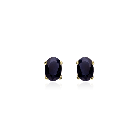 PENDIENTES "TOKIO" ORO 18K Y ZAFIROS NATURALES