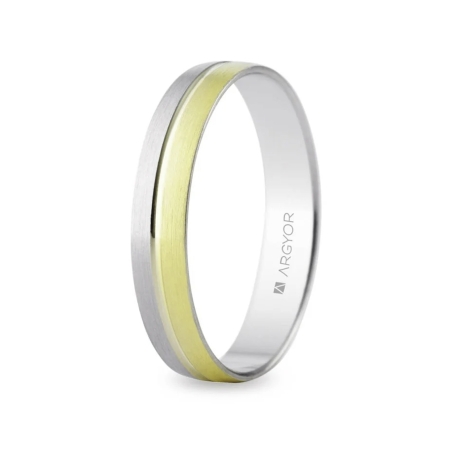 Alianza "Argyor" Bicolor Oro 18k 3.7 mm (5240480)