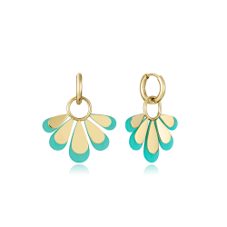 Pendientes Viceroy Flor verde 14149E01016