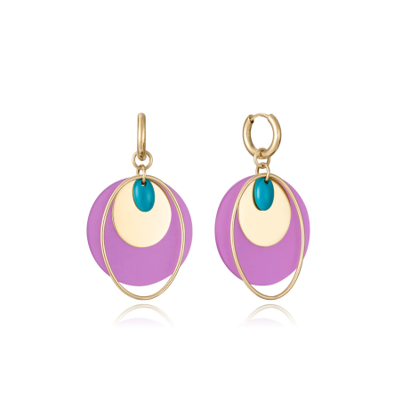 Pendientes Viceroy Morado y turquesa 14150E01017