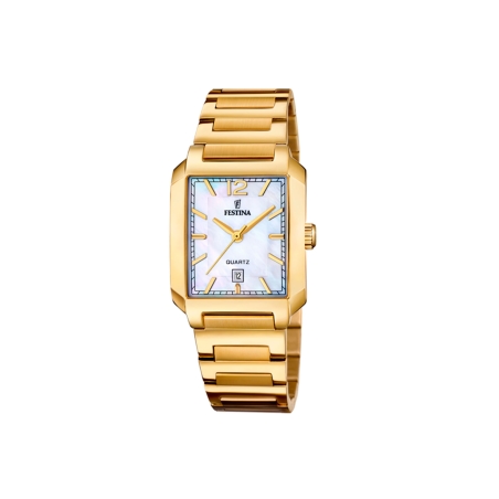Reloj Festina Acero dorado mujer esfera nácar F20680/2