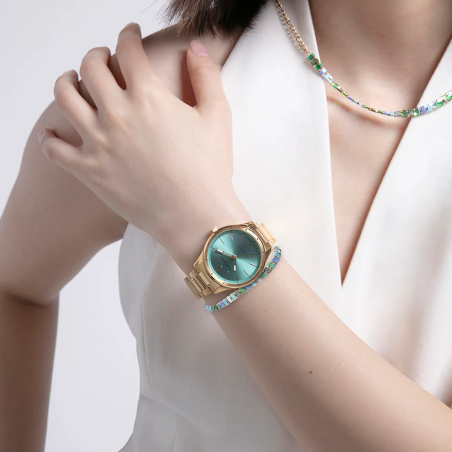 Pulsera Viceroy cristales azules y verdes 14167P01016
