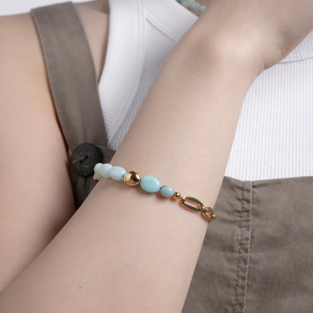 Pulsera Viceroy eslabones y piedras azul 14163P01016